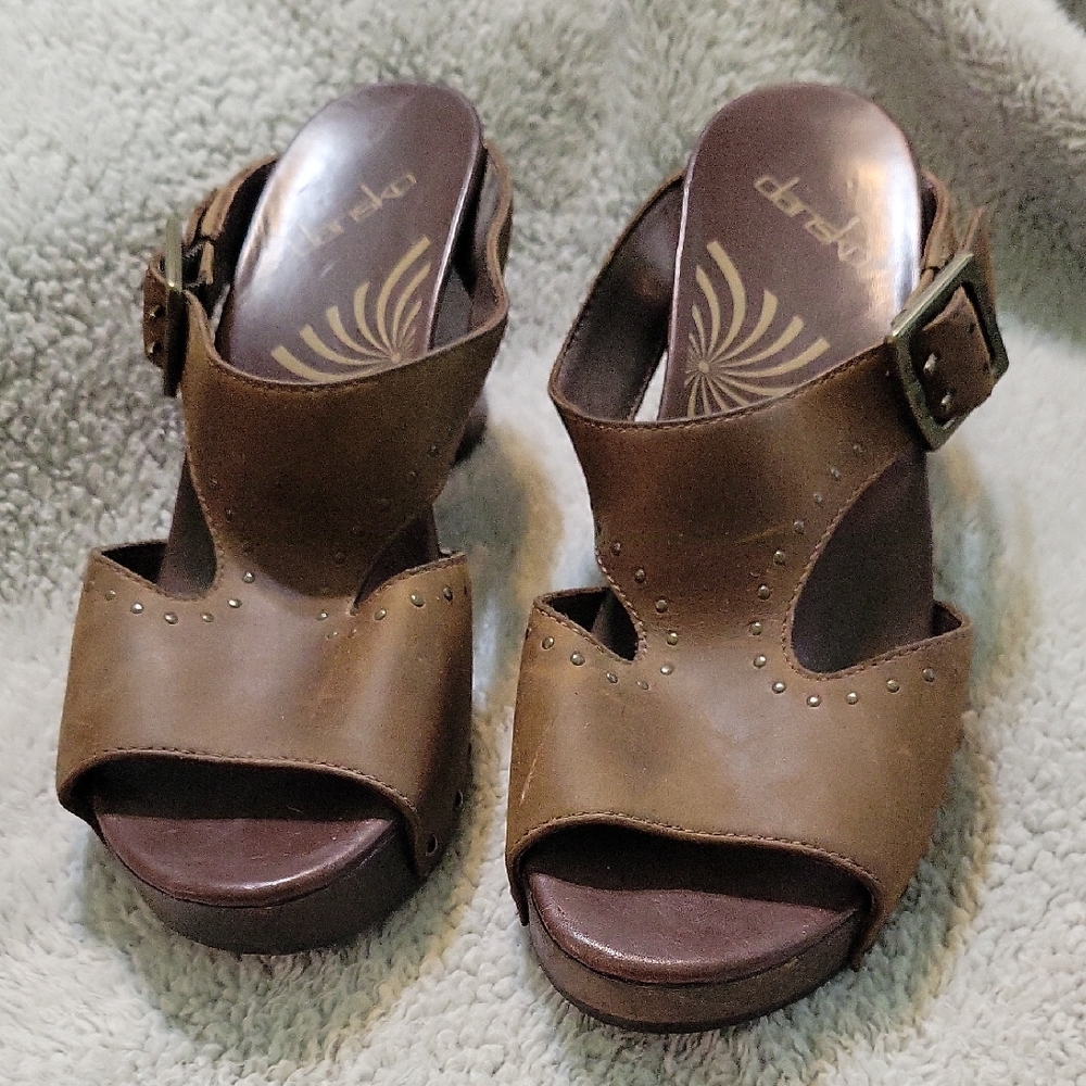 Dansko Ripley Brown Leather Platform